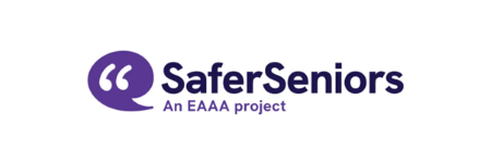 An image with the words: Safer Seniors-An EAAA project